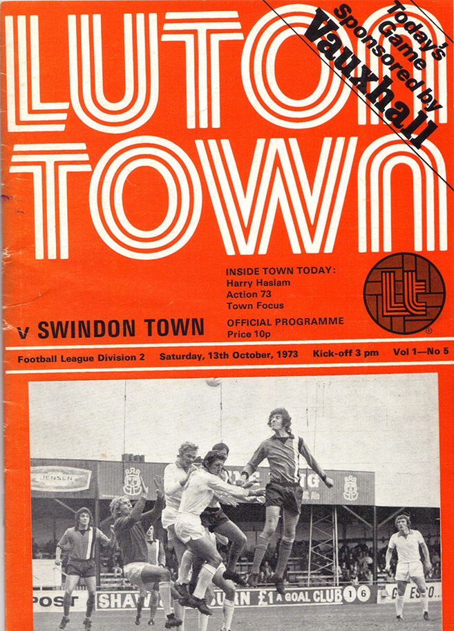 <b>Saturday, October 13, 1973</b><br />vs. Luton Town (Away)